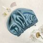 Aqua Silk Hair Bonnet, thumbnail 2 of 8