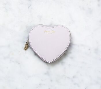 Heart Leather Zip Purse, 3 of 4