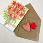 Fair Trade Mini Felt Heart Hanging Decoration, thumbnail 3 of 12