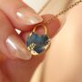Padlock Heart Gemstone Necklace, thumbnail 6 of 8