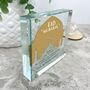 Personalised Eid Al Fitr Mosque Silhouette Crystal Token, thumbnail 4 of 5