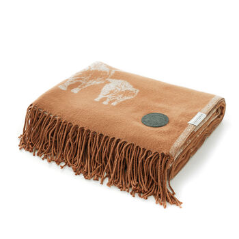 Cow Faux Cashmere Throw 140x180, 2 of 5
