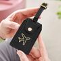 Personalised Plane Luxe Leather Luggage Tag, thumbnail 2 of 5
