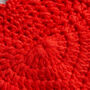 Heart Wall Hanging Easy Crochet Kit Poppy Red, thumbnail 5 of 6