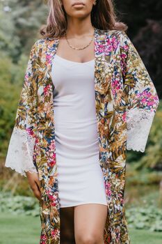Summer Garden Lace Sleeve Kimono, 2 of 2