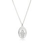 Childs Miraculous Medal Sterling Silver Necklace, thumbnail 3 of 5