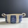 Handmade Stripy Stoneware Dish For Serving Or Baking, thumbnail 12 of 12