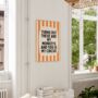 Turns Out These Are My Monkeys Wall Print | Orange And Cream, thumbnail 1 of 3