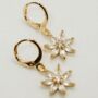 Petal Flower Charm Earrings, thumbnail 1 of 5