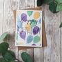 Watercolour Calligraphy Birthday Card Multipack, thumbnail 3 of 6