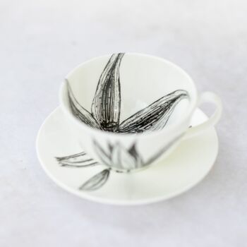 Fine China Stargazer Design Cappuccino Cup And Saucer, 4 of 7