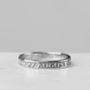 Slender Personalised Silver Promise Ring, thumbnail 4 of 7