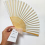 Wedding Hand Fan Guest Gift With Personalised Tag, thumbnail 1 of 8