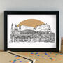 Salzburg Skyline Travel Art Print Unframed, thumbnail 1 of 6