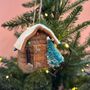 Personalised Felt Shed Christmas Bauble, thumbnail 3 of 4