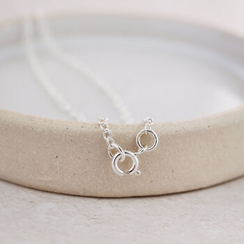 Sterling Silver Cross Charm Anklet, 4 of 4