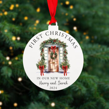 Personalised First Home Christmas Bauble Decoration, 3 of 8