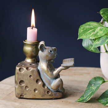 Cheese And Wine Mouse Candlestick, 5 of 5