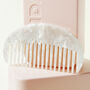Oval Resin Hair Comb, thumbnail 1 of 8