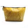 Vegan Teak Leaf Leather Make Up Bag, thumbnail 1 of 2