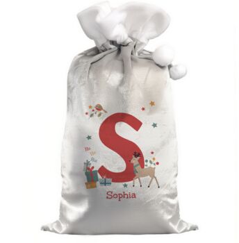 Personalised Monogram Christmas Sack, 3 of 6