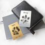 Personalised Pet Paw Print Metal Wallet Card, thumbnail 1 of 3