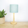 Linen Dusty Turquoise Lampshade, thumbnail 4 of 9