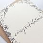 'Congratulations' Modern Calligraphy Card, thumbnail 3 of 3