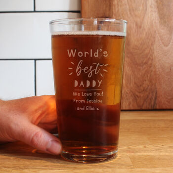 Personalised World's Best Pint Glass, 3 of 7