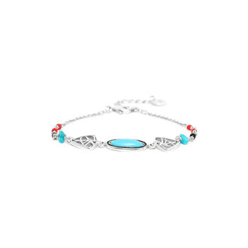 Turquoise Fine Silver Plated Bracelet, 2 of 3