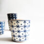 Handpainted Blue Crissy Espresso Cup, thumbnail 6 of 11