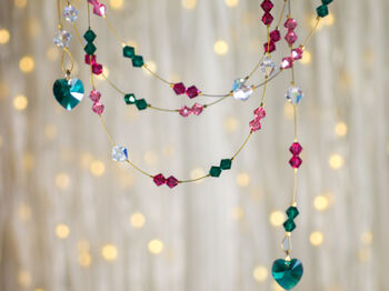 Crystal Christmas Garland, Handmade, 10 of 12