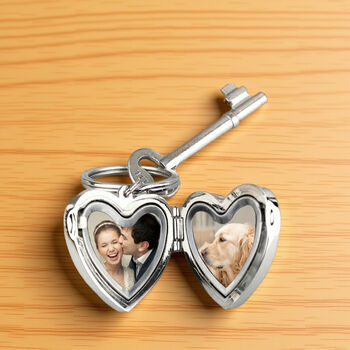 Personalised Heart Photoframe Keyring, 6 of 6