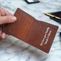 Personalised Message Leather Wallet, thumbnail 1 of 3