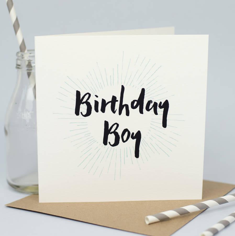'Birthday Boy' Card, 1 of 3