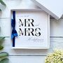 Handmade And Personalised Floral Wedding Card Any Colour Ribbon, thumbnail 6 of 11