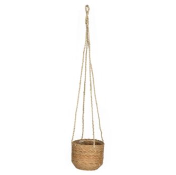 Seagrass Woven Hanging Planter, 3 of 3