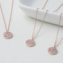 Personalised Rose Gold Plated Zodiac Charm Necklace, thumbnail 1 of 3