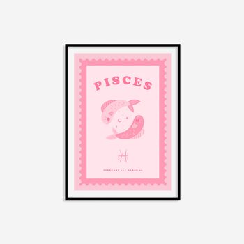 Children's Pisces Zodiac Print, 6 of 8