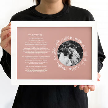 Personalised Friendship Photo And Words Print, 8 of 8