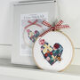 Cross Stitch, Floral Heart Kit, thumbnail 6 of 7
