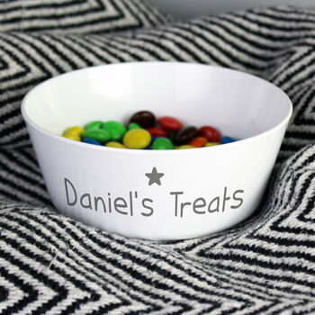 Personalised Name Popcorn Plastic Bowl, 4 of 4
