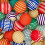 Solid Red Christmas Baubles Pack Of Three, thumbnail 4 of 8