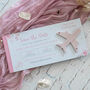 Pink Floral Wedding Boarding Pass Save The Date With Pink Acrylic Magnetic Plane, thumbnail 1 of 4