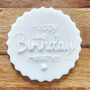 Personalised Happy Birthday Debosser Cake Making, thumbnail 5 of 6