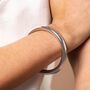 Stainless Steel Chunky Bangle, thumbnail 2 of 7
