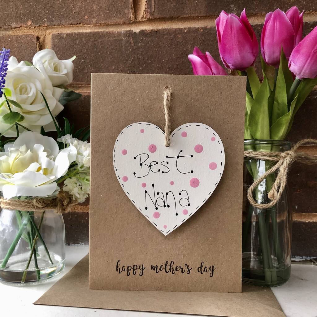 Mother's Day Wooden Nana Keepsake Card By Craft Heaven Designs ...