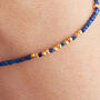 Blue Lapis Lazuli Beaded Bracelet, thumbnail 1 of 11