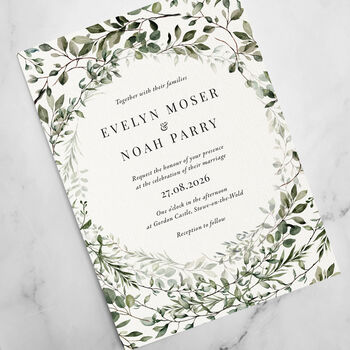 Evelyn Wedding Invitation And Save The Date, 2 of 6