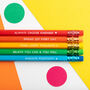 Motivational Rainbow Pencil Set, thumbnail 1 of 8